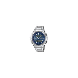 Casio WVA-M650D-2AER - Polshorloge - 43.5 mm - Roestvrij Staal - Blauw Grijs