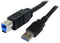Startech.com 3m USB 3.2 A naar B Kabel - Male/Male - 5Gb/s - Zwart