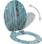 vidaXL - Toiletbrillen - 2 - st - met - soft-close - deksels - MDF - houtontwerp