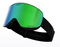 SunGod Vanguards - Skibril - Dubbele cilindrische lens - Zwart/Groen