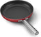 SMEG Koekenpan Rood Mat - ø 30 cm - Standaard anti-aanbaklaag
