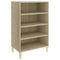 Dressoir 57x35x90 cm bewerkt hout sonoma eikenkleurig
