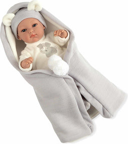 Arias Baby Pop Blank Erea 33 Cm Grijs