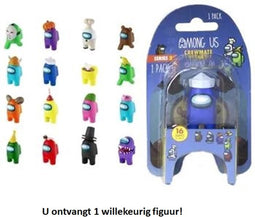 Among Us Crewmate Figure 1 Pack - 1 exemplaar - 3 cm groot - Verzamel ze allemaal - Speelfiguur