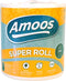 Amoos Super Roll 2-laagse XXL keukenrol - 10 normale rollen aan keukenpapier in 1 extra grote rol