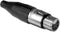 Amphenol AC5F XLR-connector Koppeling, recht Aantal polen: 5 Zwart, Zilver 1 stuk(s)