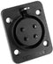 Amphenol AP-5-21 XLR-connector Flensbus Aantal polen: 4 Zwart 1 stuk(s)