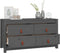 vidaXL - Dressoir - 100x40x54 - cm - massief - grenenhout - grijs