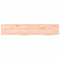 vidaXL - Wandschap - 100x20x4 - cm - onbehandeld - massief - eikenhout