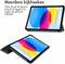 imoshion iPad 11 (2025) / 10e gen (2022) - Trifold Bookcase - Auto-wake functie - Grijs
