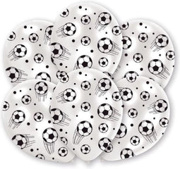 Amscan Ballonnen Voetbal 27,5 Cm Wit/zwart 6 Stuks