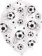 Amscan Ballonnen Voetbal 27,5 Cm Wit/zwart 6 Stuks