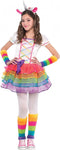 Amscan Eenhoornkostuum Meisjes Regenboog Maat 110