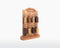 Amsterdams Grachtenpand Sleutelhanger - Amstel 101 - Walnoot