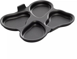 AMT Gastroguss 4-vaks bakvorm - Handgegoten aluminium - Lotan antiaanbaklaag - 27x23 cm - Ovenbestendig