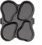 AMT Gastroguss 4-vaks bakvorm - Handgegoten aluminium - Lotan antiaanbaklaag - 27x23 cm - Ovenbestendig