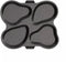 AMT Gastroguss 4-vaks bakvorm - Handgegoten aluminium - Lotan antiaanbaklaag - 27x23 cm - Ovenbestendig