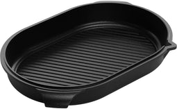 AMT Gastroguss Deksel voor braadslede - Grilloppervlak - Saprand en tuit - 42 x 28 x 6 cm - Geschikt voor inductie