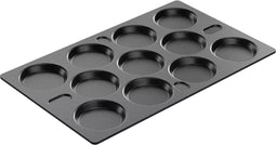 AMT Gastroguss Gastronorm bakplaat - 11 vormen - gelijkmatige warmteverdeling - 53x32,5 cm - 3 mm dikte