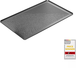 AMT Gastroguss Gastronorm bakplaat - geperforeerd - 53 x 32 cm - 2 mm dik - gelijkmatige warmteverdeling