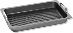 AMT Gastroguss Gastronorm grillplaat - 53x33 cm - met handgrepen - geschikt voor alle warmtebronnen