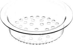 AMT Gastroguss Glazen stoominzet - Ø 20 cm - Hittebestendig glas - Geperforeerde bodem - Geschikt voor alle kookgerei