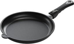 AMT Gastroguss Koekenpan 28 cm - Gegoten Aluminium - Lotan Antiaanbaklaag - Inductie & Ovenbestendig - Afneembare Steel