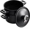 AMT Gastroguss Pot, deksel en stoominzet - Geschikt voor alle warmtebronnen - Non-stick - 24 cm - Vaatwasserbestendig