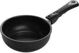 AMT Gastroguss Sauteuse - Ø 20 cm - Inductiegeschikt - Snelle opwarming - Aluminium - Verwijderbare handgreep