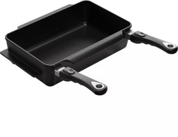 AMT Gastroguss Universele braadslede - 38x24x9 cm - 7 liter - Afneembare handgrepen