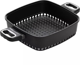 AMT Gastroguss Vierkante stoompan - Lotan® antiaanbaklaag - 28 cm - Hittebestendige handgrepen - Ovenbestendig tot 240°C