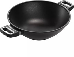 AMT Gastroguss Wok met zijgrepen - Ø 32 cm - Geschikt voor inductie - Oven- en vaatwasserbestendig - 3 liter