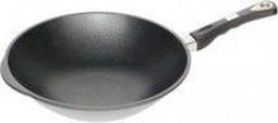 AMT Gastroguss Wokpan 28 cm - Aluminium - Inductiegeschikt - Antiaanbaklaag - Ovenbestendig