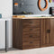 vidaXL - Garagekast - 60x51x85 - cm - massief - grenenhout - bruin - eikenkleurig