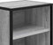 vidaXL - Nachtkastje - 40x31x50 - cm - bewerkt - hout&metaal - grijs - sonoma - eiken