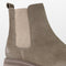 PS Poelman Mink - Dames Chelsea laarzen - Chunky zool 4,5 cm - Donker Taupe - Maat 37
