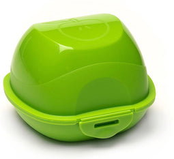 Amuse Appeldoos - Vershoudbakjes - Appelbox Met Clipsluiting - Appelhouder Groen - Appeldoosjes school. - fruitbox appel - ⌀ 81mm