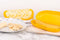 Amuse Bananendoos - Vershoudbakjes - Vaatwasbestendig - Met clipsluiting - Geel