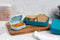 Amuse Brooddoos – Large – Lunchbox Met Rekker – Hoogte Verstelbaar – Vaatwasserbestendig – Donkerblauw – 1500 ml