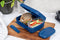 Amuse Brunch & Salad Brooddoos - Lunchbox - Brunchbox - met Extra Snackdoosje en Spork - Magnetronbestendig - Blauw
