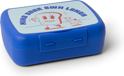 Amuse Brunchbox & Divider Teens 'Your Own Lunch' - Ruime Lunchbox - Brooddoos - met Extra Divider en Stickers - Blauw