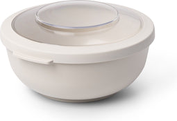 Amuse Life Bowl - Lunchbox - Compacte Vershouddoos met Tritan Deksel - Voor onderweg - Vaatwas en microgolfbestendig - Zand - 1000 ml