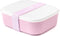 Amuse Lunchbox 3-in-1 - Brooddoos - met Rekker en Sauspotje - Microgolfoven Veilig - Vaatwasser en Diepvries Bestendig - Roze