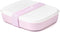 Amuse Lunchbox 3-in-1 - Brooddoos - met Rekker en Sauspotje - Microgolfoven Veilig - Vaatwasser en Diepvries Bestendig - Roze