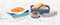 Amuse Lunchbox 3-in-1 - Brooddoos - met Rekker en Sauspotje - Microgolfoven Veilig - Vaatwasser en Diepvries Bestendig - Roze