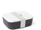 Amuse Lunchbox 3-in-1 Charcoal - Brooddoos met Rekker en Sauspotje - Vaatwas, magnetron, en diepvriesbestendig - Zwart