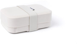 Amuse Lunchbox Medium Sage - Brooddoos met Rekker – in Hoogte Verstelbaar – Vaatwasserbestendig – BPA-vrij - Groen - 185 x 125 x 50 mm