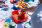 Amuse Rikko Midnight Lagoon Lunchbox - Kindveilige sluitingen - Ideaal Voor Maaltijdvoorbereiding - 3 Compartimenten