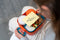 Amuse Rikko Midnight Lagoon Lunchbox - Kindveilige sluitingen - Ideaal Voor Maaltijdvoorbereiding - 3 Compartimenten