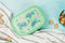 Amuse Sea Life Brooddoos Turtle - Broodtrommel - Lunchbox met Handig scharnierdeksel - Vaatwasserbestending - Groen - 500 ml